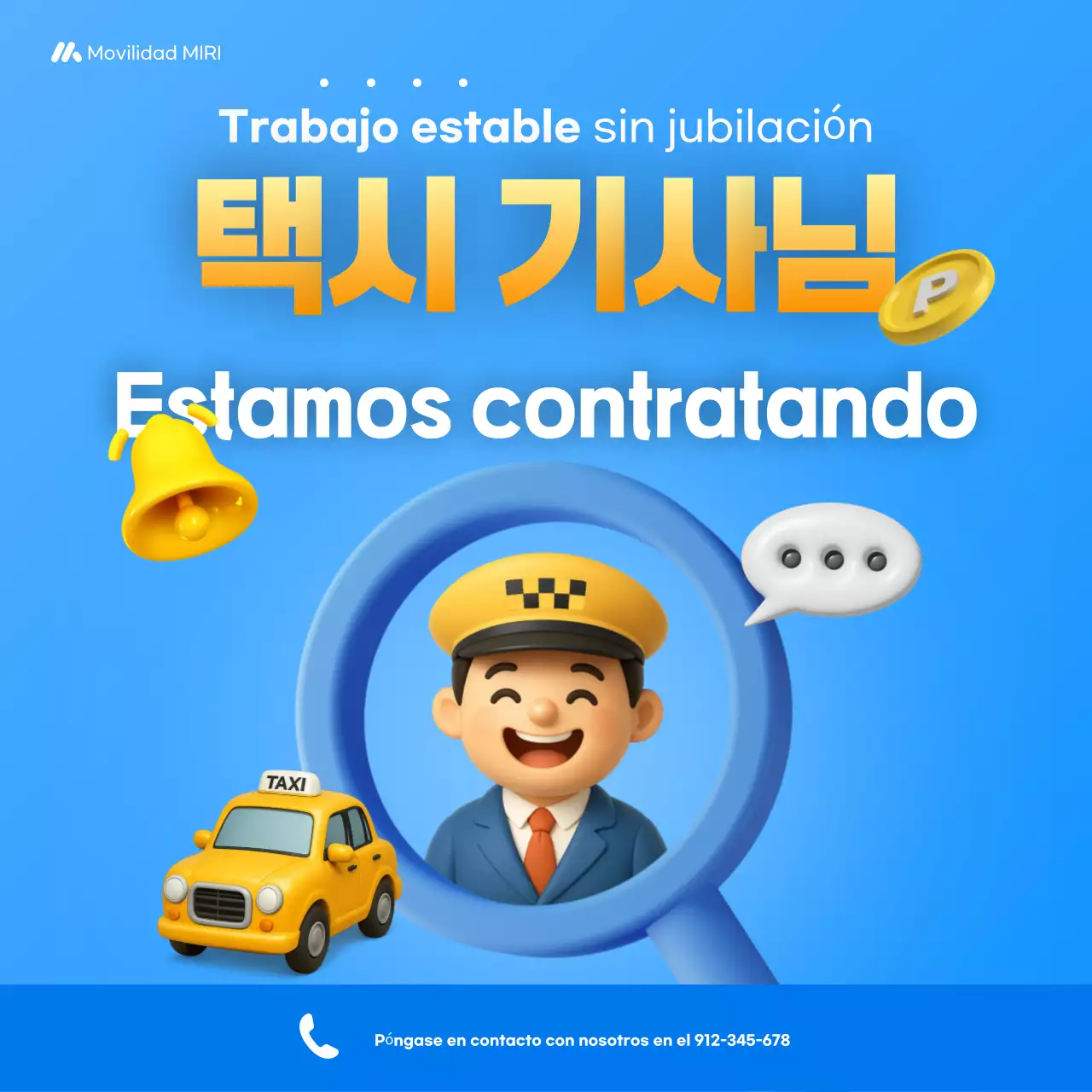 Reclutamiento de taxistas de Blue Simple