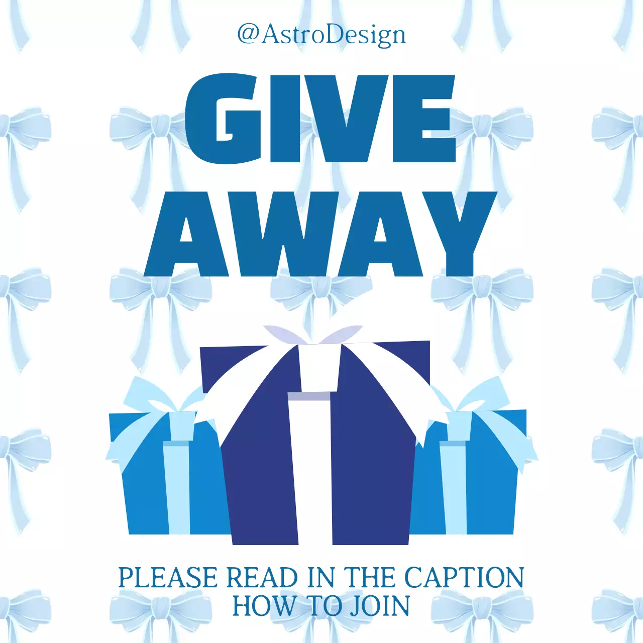 하늘색 심플 이벤트 안내