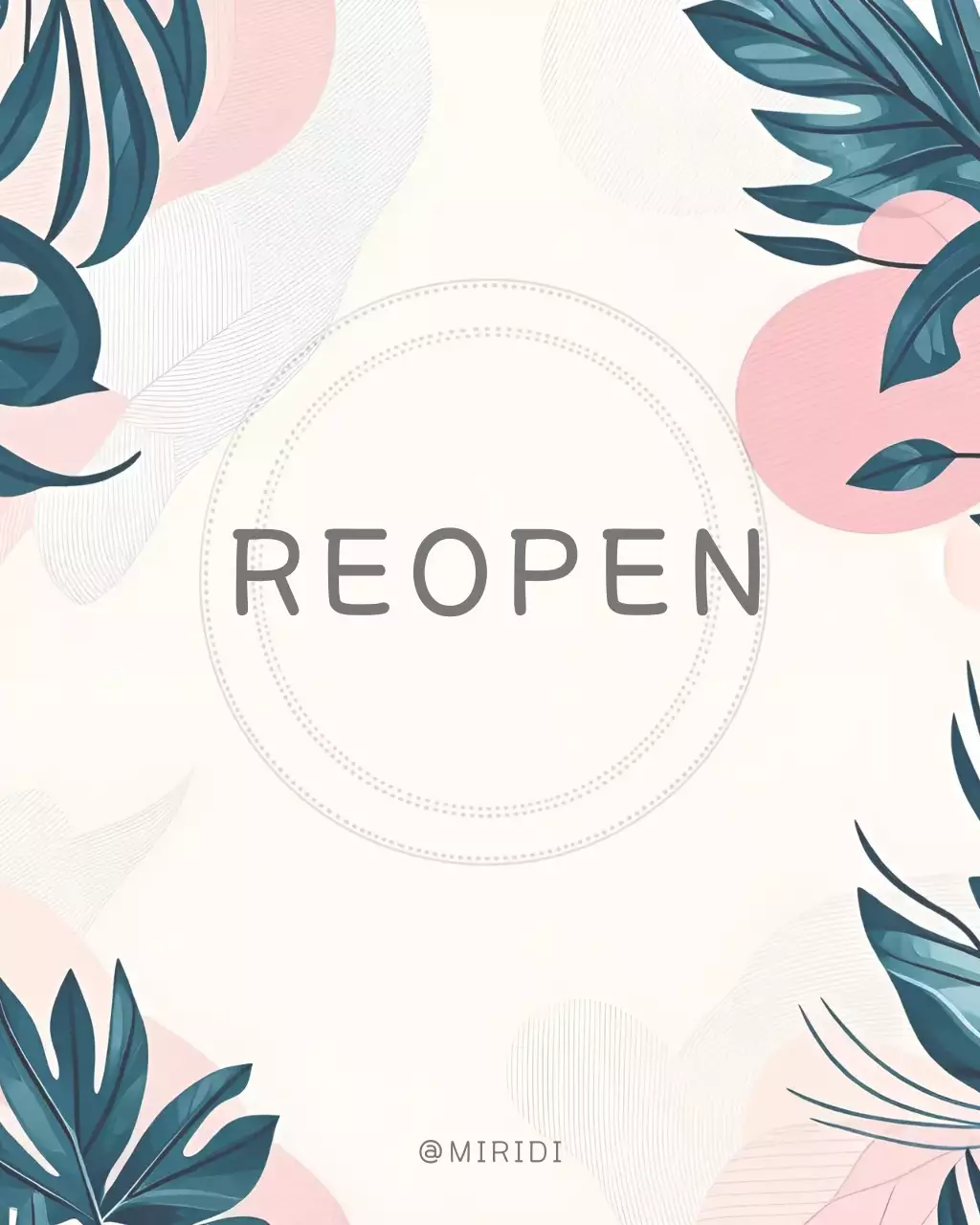 아이보리 모던 가게 오픈 안내