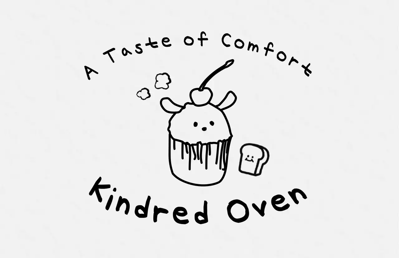 黒 手書き ロゴベーカリーイラスト