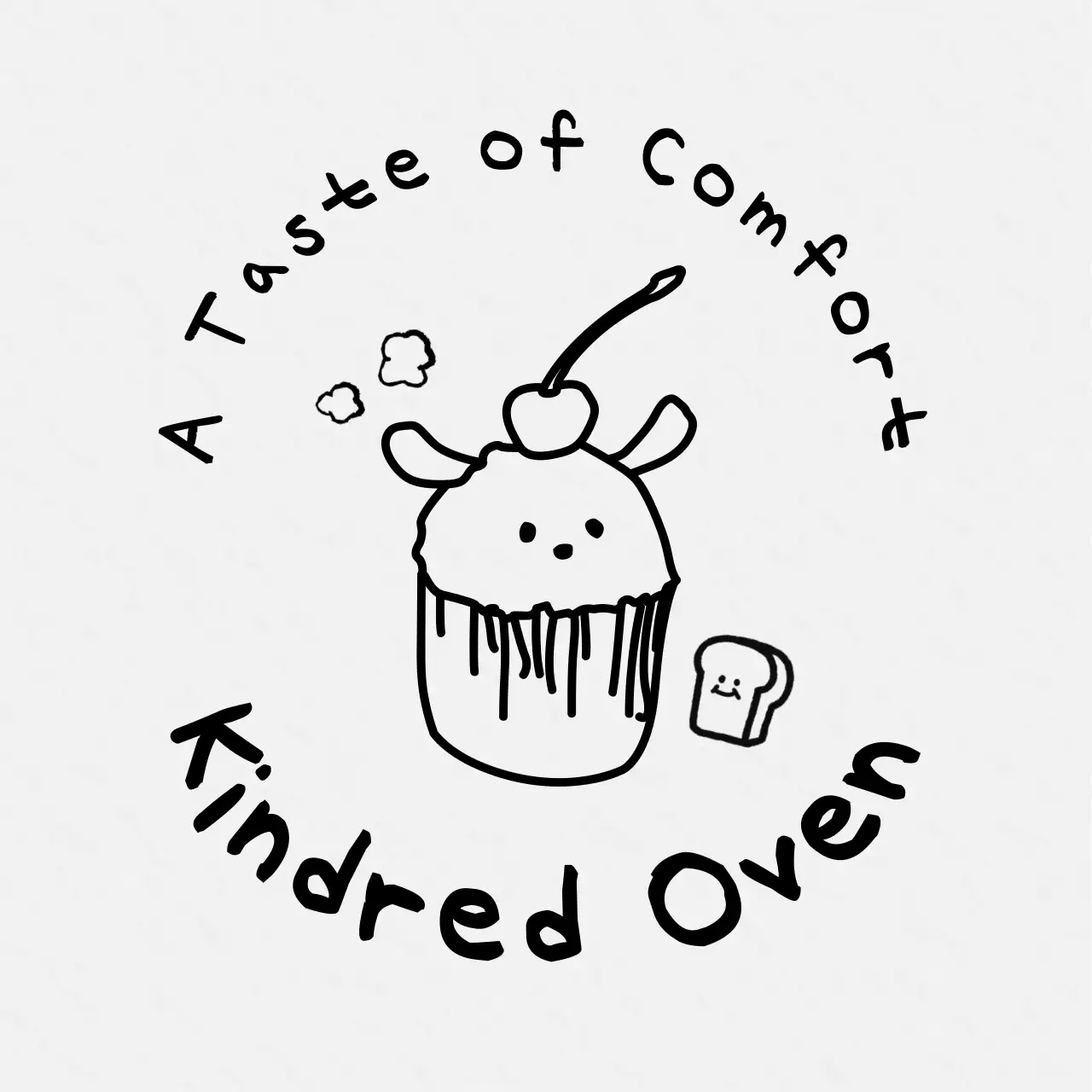 黒 手書き ロゴベーカリーイラスト