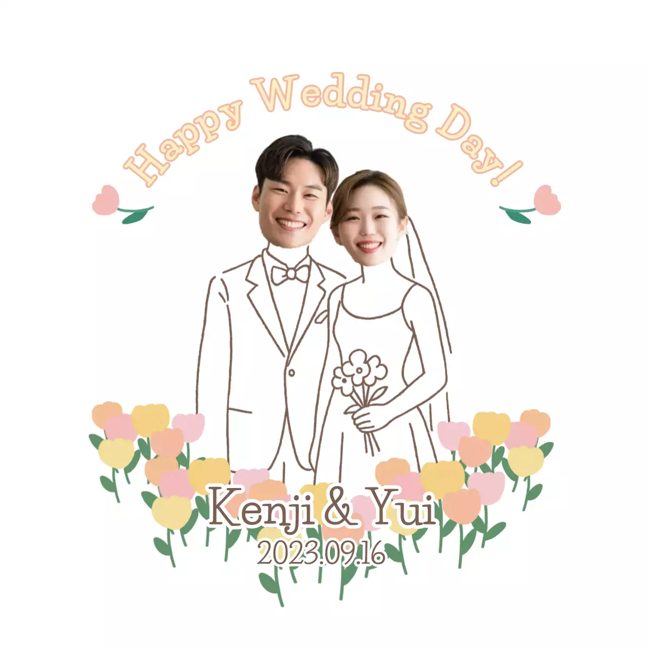 カラフル かわいい 招待状 お祝い結婚式引出物