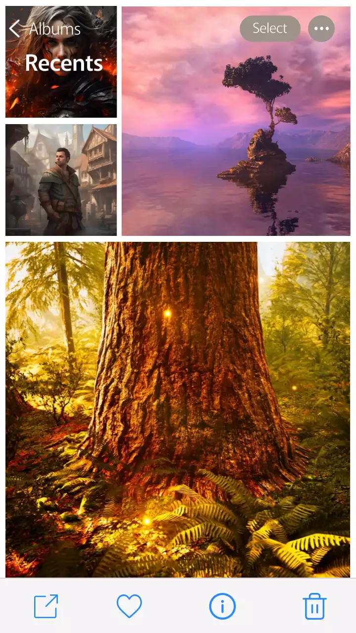 흰색과 자주색의 갤러리 게임 이벤트 팝업창