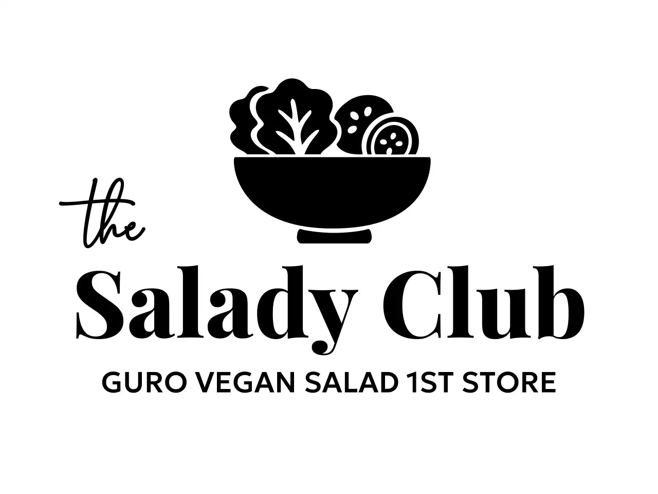 모던한 비건 샐러드 식당 홍보