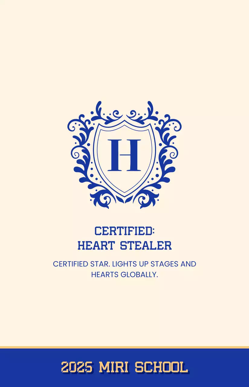 파랑 클래식 아이돌 포토카드