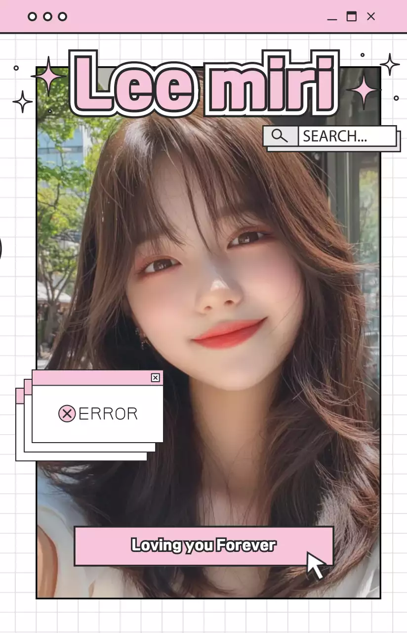 핑크 레트로 디지털 다꾸