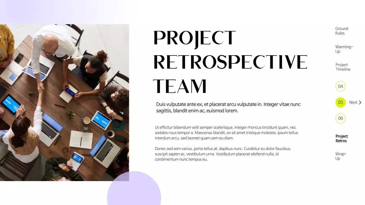 White Modern Team Guide Presentation