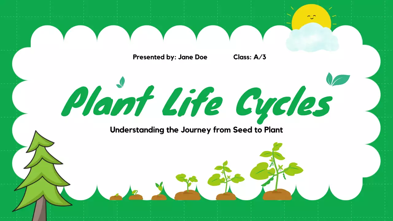 Green Simple Plant Guide Presentation