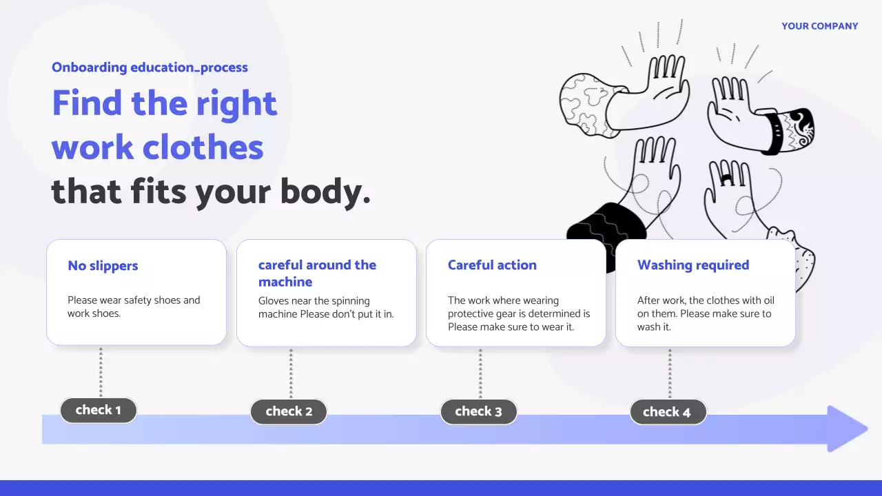 Blue Professional Onboarding Guide Presentation