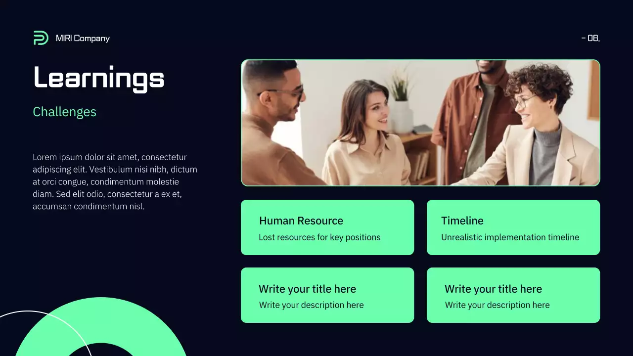 Black Modern Business Report Presentation