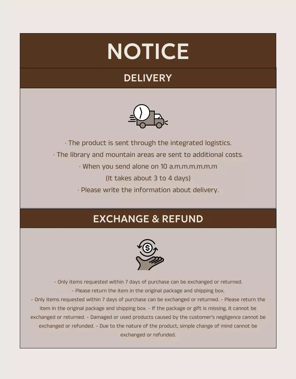 Beige Modern Scarf Advertisement Poster