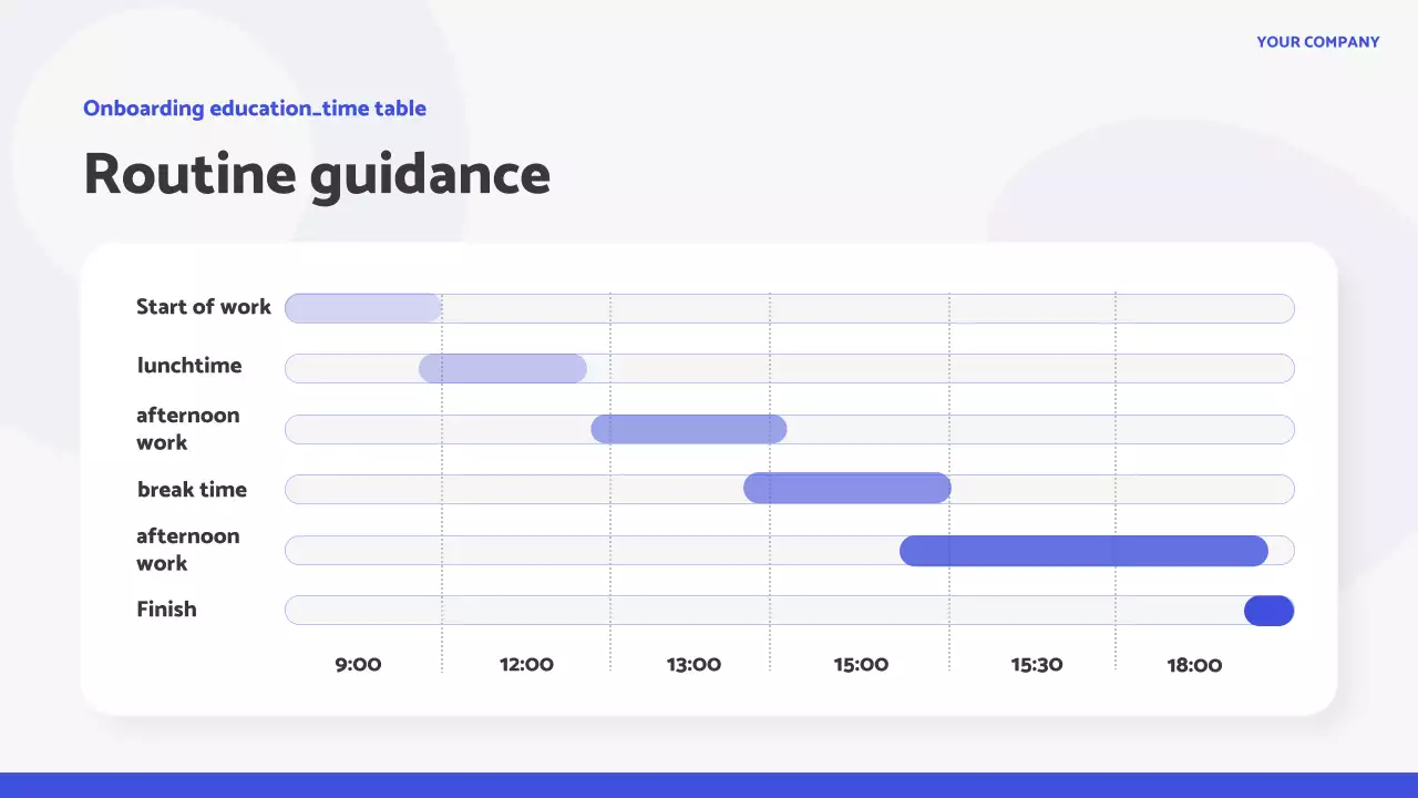 Blue Professional Onboarding Guide Presentation
