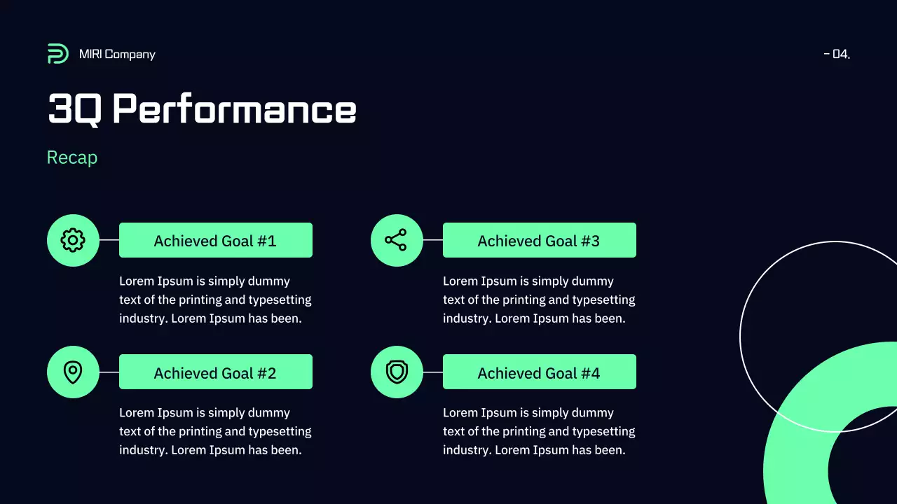 Black Modern Business Report Presentation