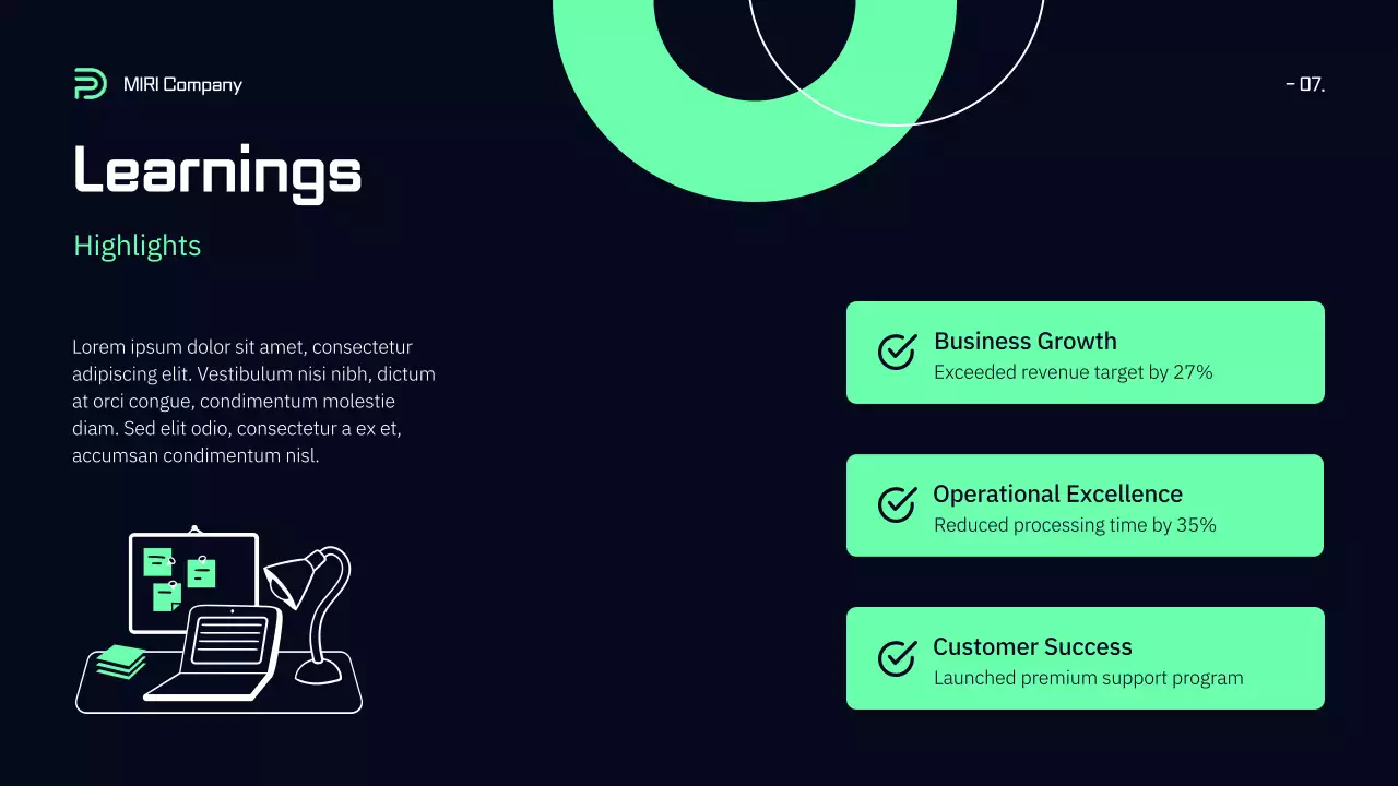 Black Modern Business Report Presentation