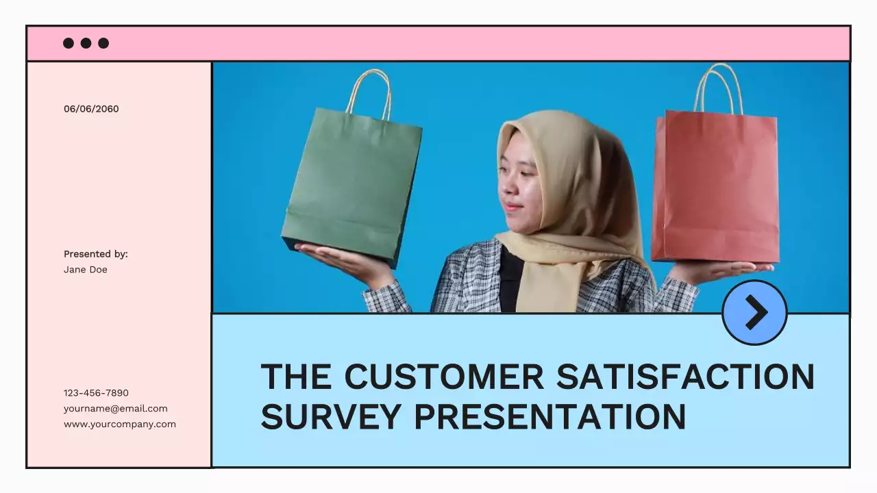 Blue Professional Customer Survey Presentation