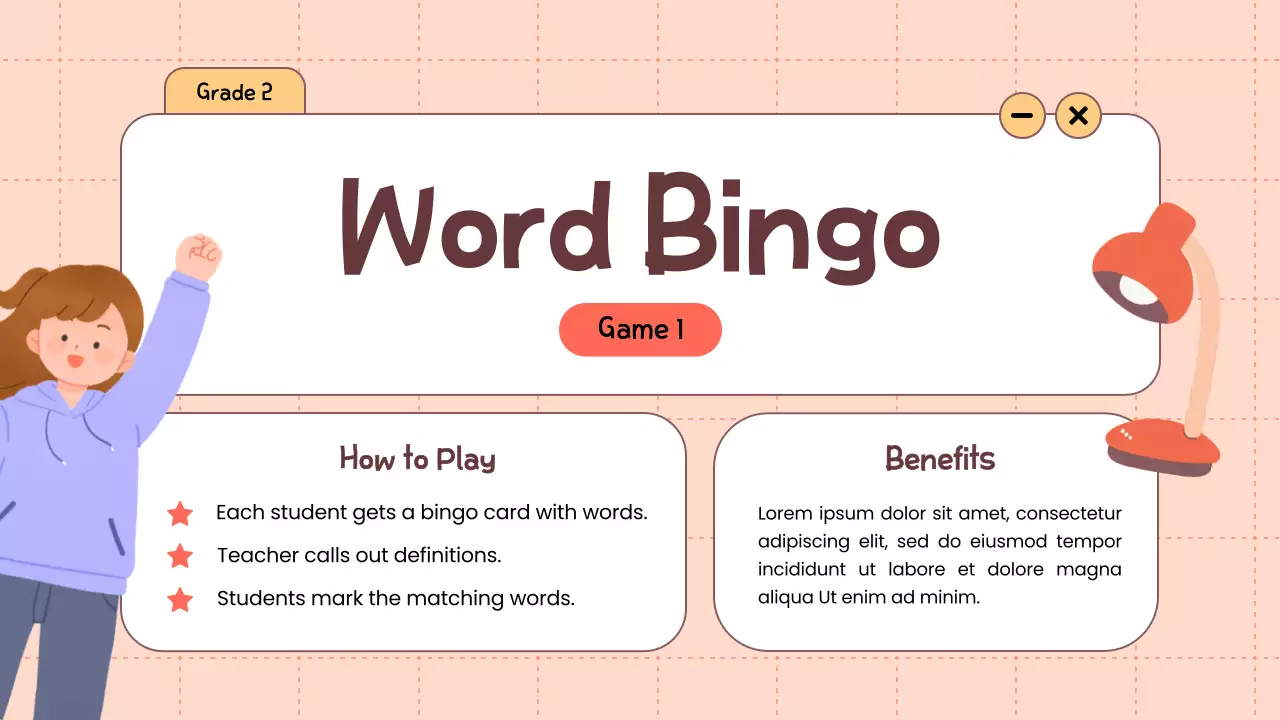 Beige Playful Vocabulary Guide Presentation