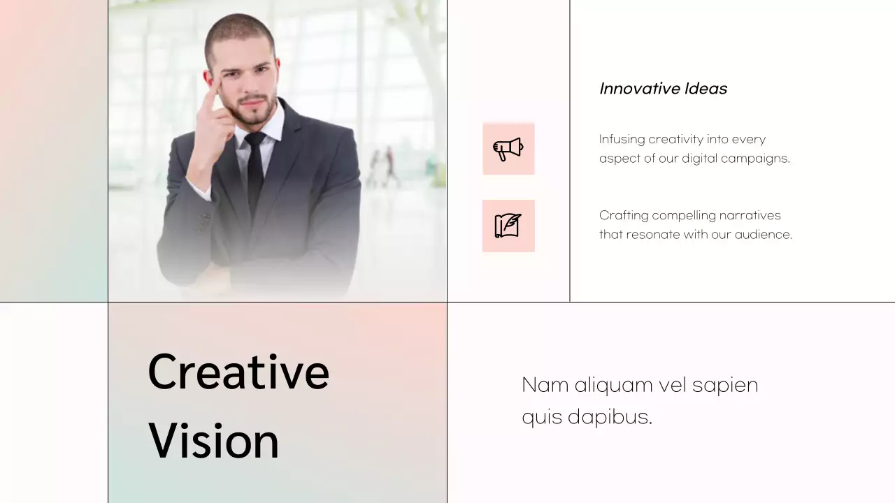 Beige Modern Marketing Announcement Presentation