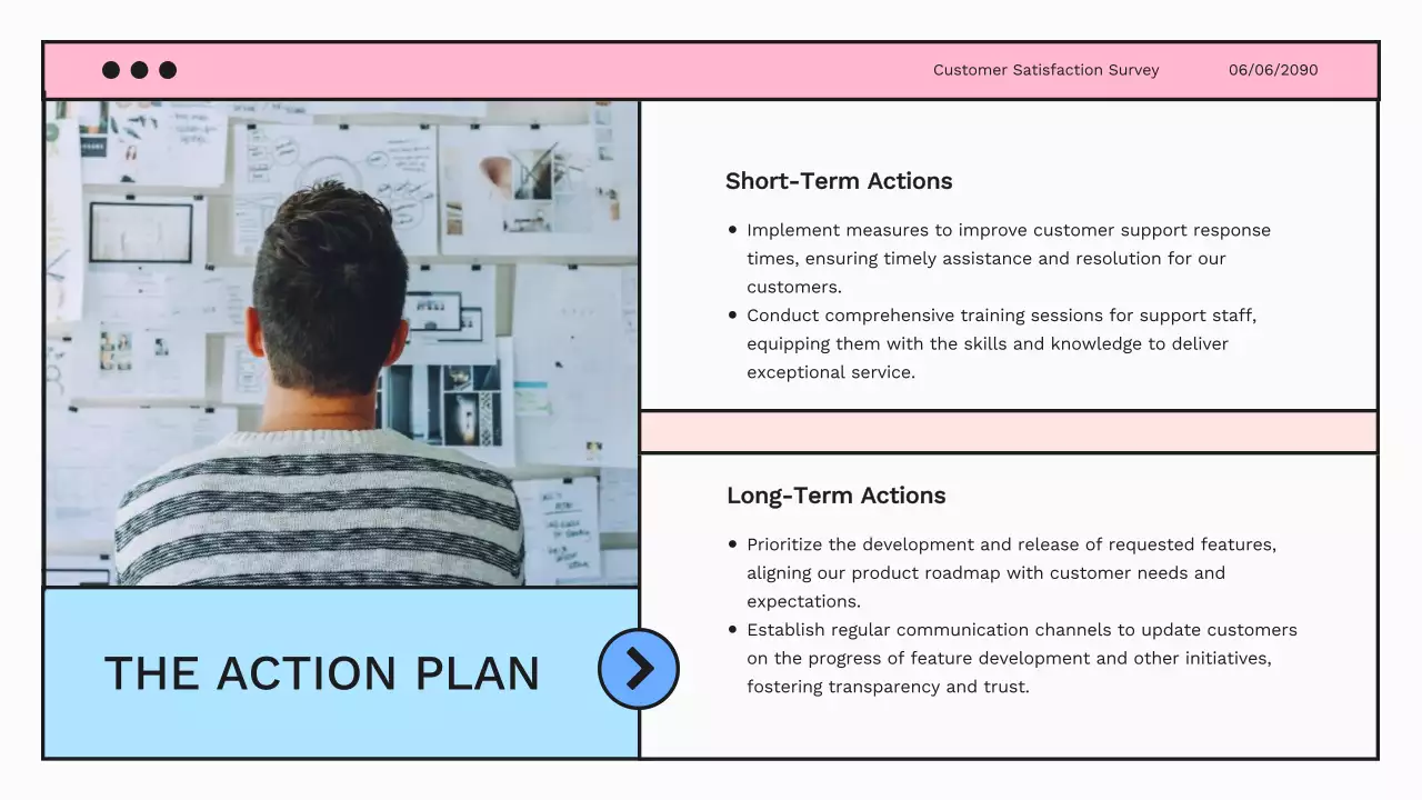 Blue Professional Customer Survey Presentation