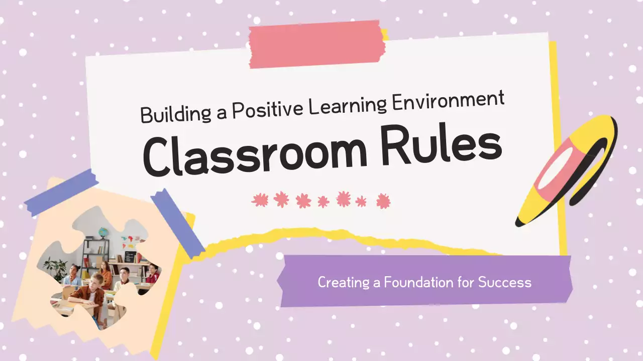 Purple Creative Classroom Guide Presentation