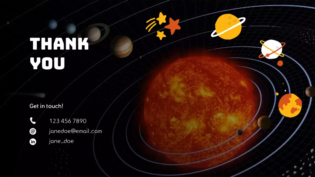 Black Modern Solar System Course Presentation