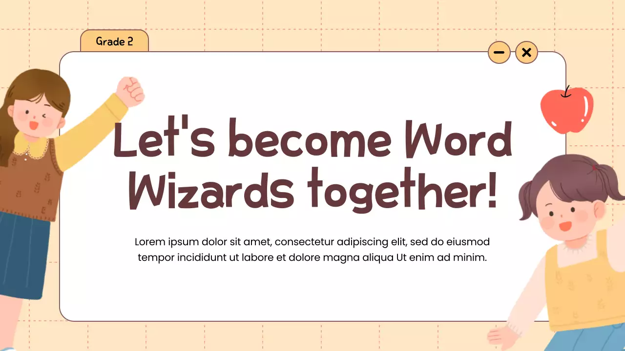 Beige Playful Vocabulary Guide Presentation