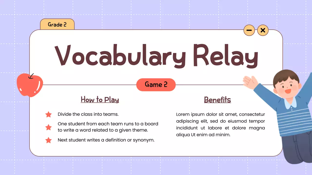 Beige Playful Vocabulary Guide Presentation