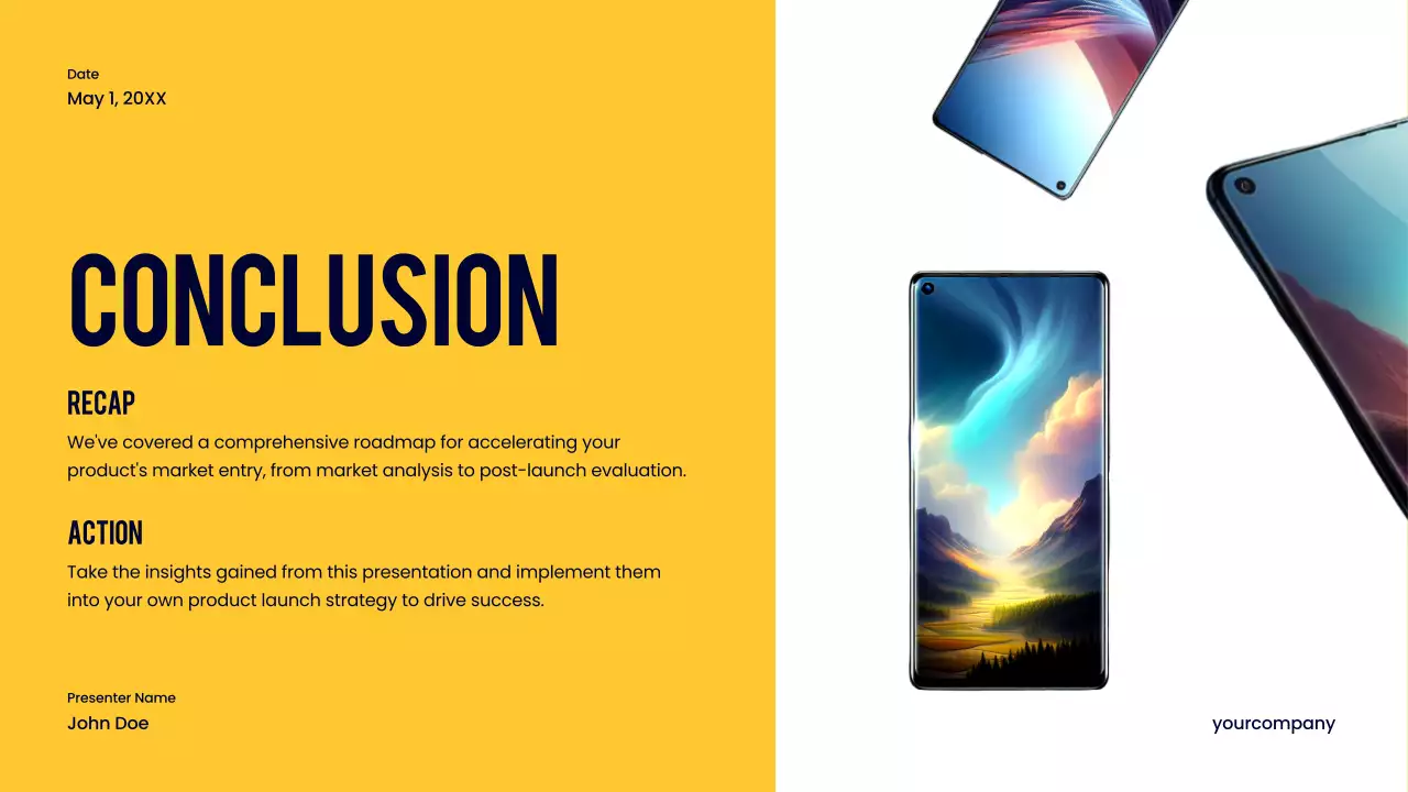 Navy Modern Product Launch Presentation