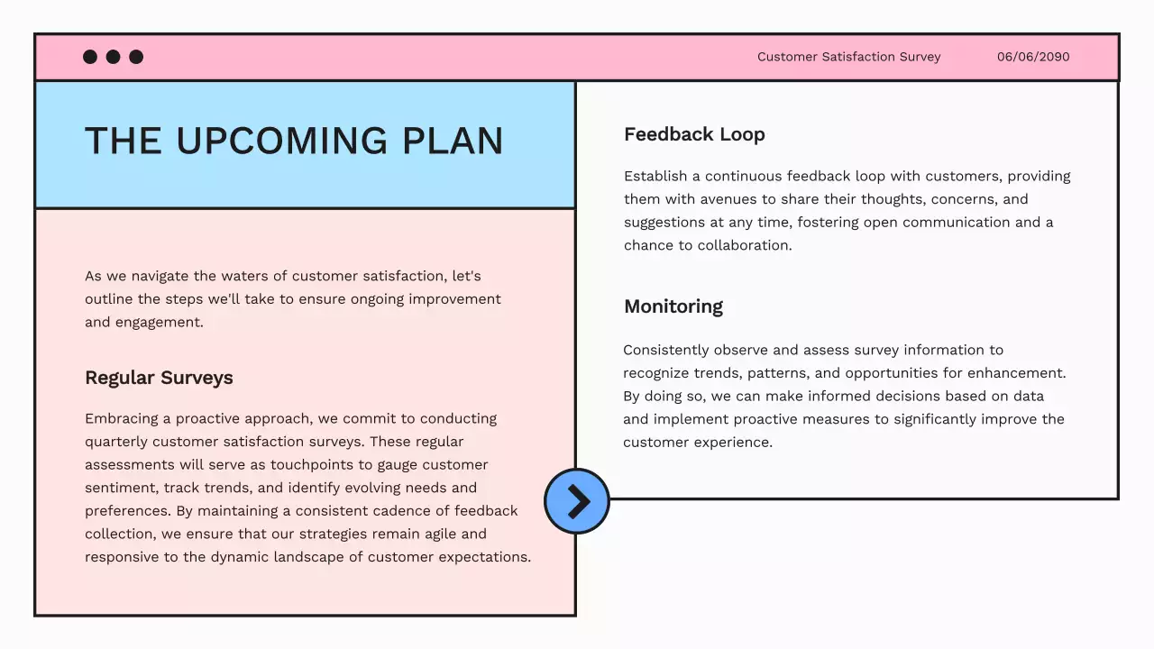 Blue Professional Customer Survey Presentation