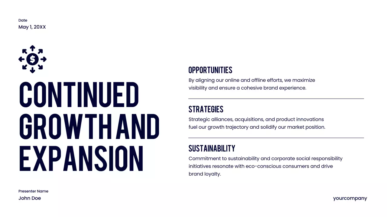 Navy Modern Product Launch Presentation