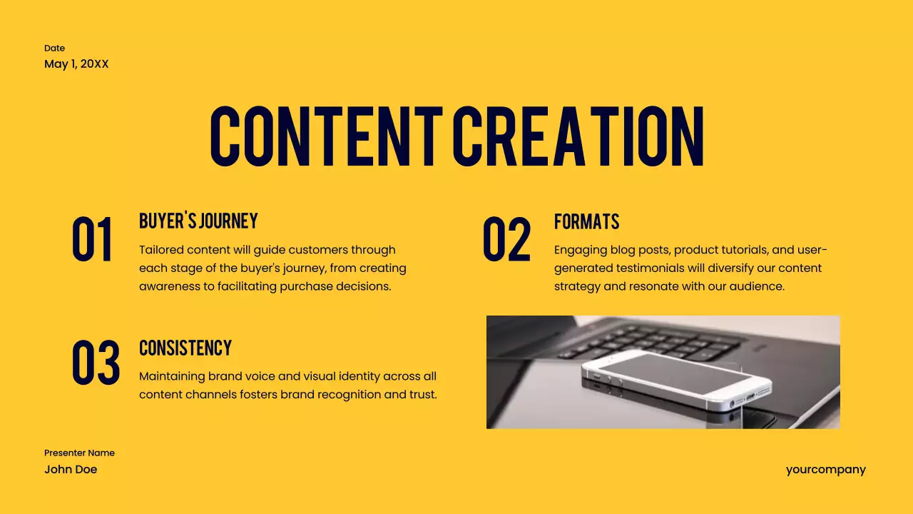 Navy Modern Product Launch Presentation