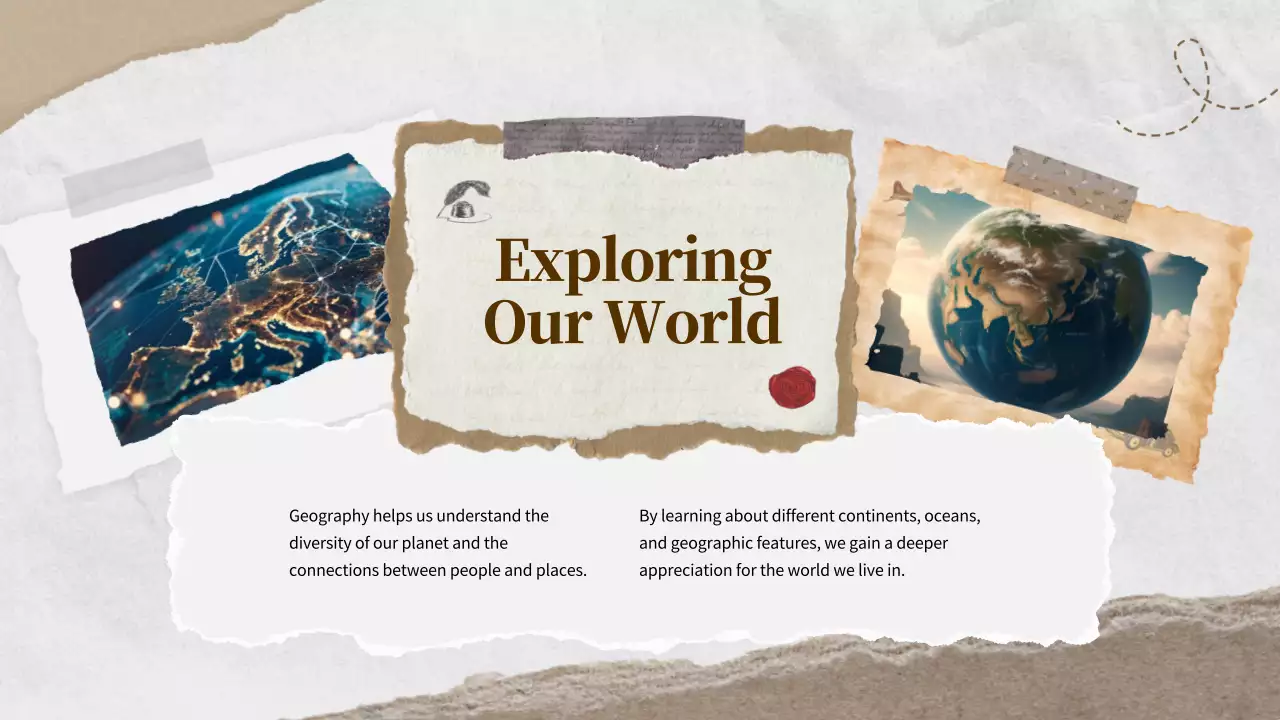 Beige Vintage Geography Class Presentation