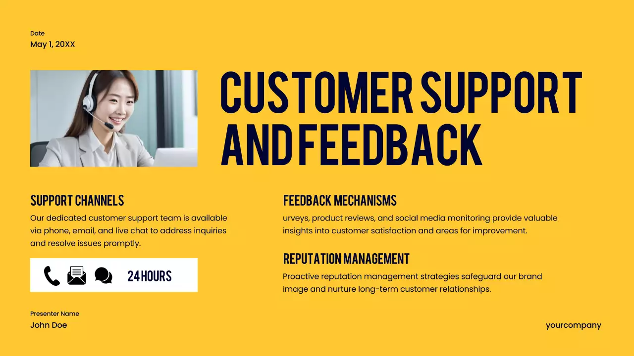 Navy Modern Product Launch Presentation