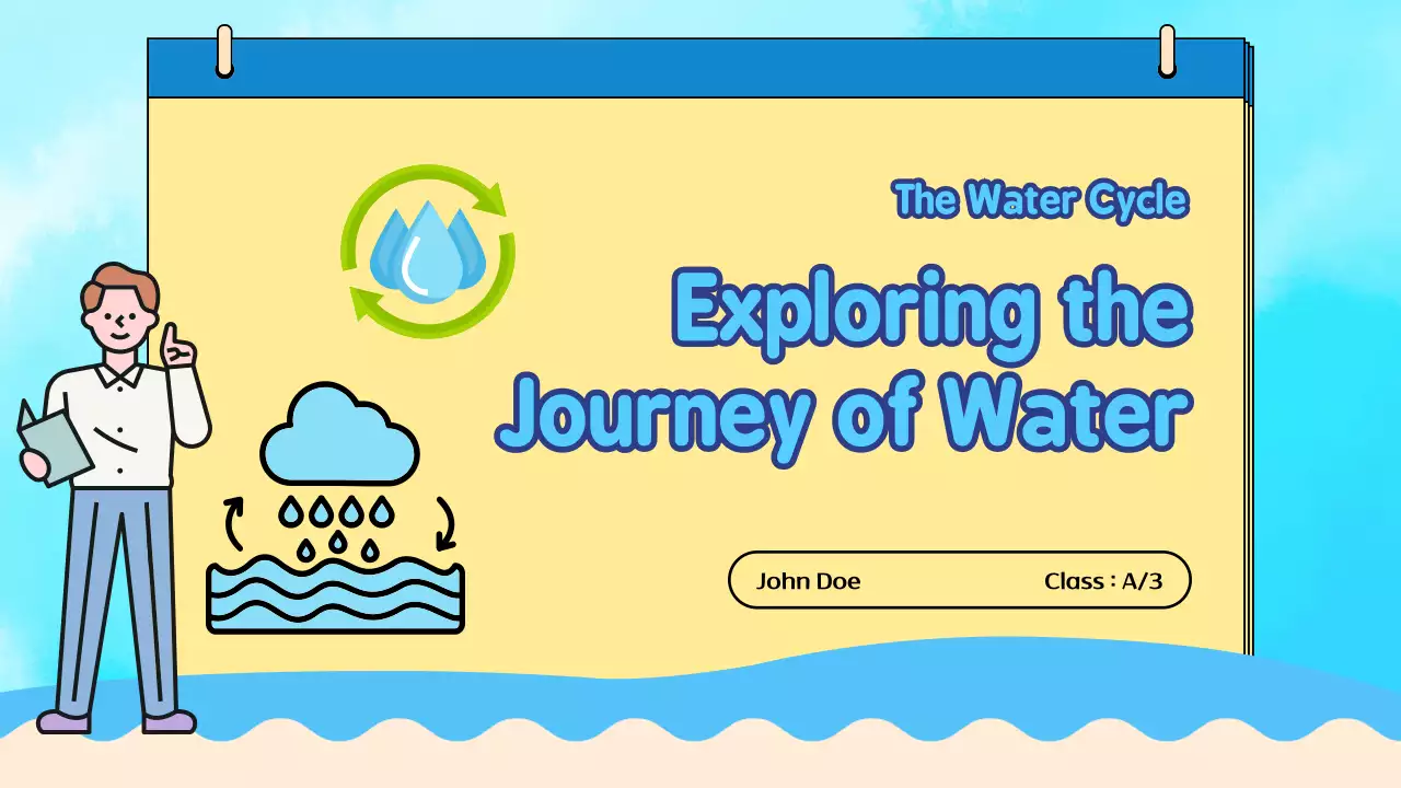 Blue Simple Water Guide Presentation
