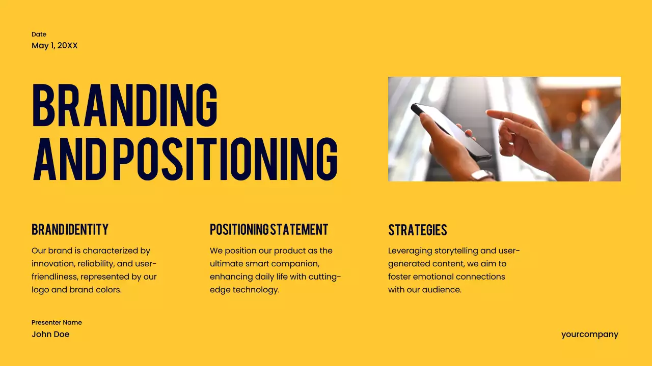 Navy Modern Product Launch Presentation