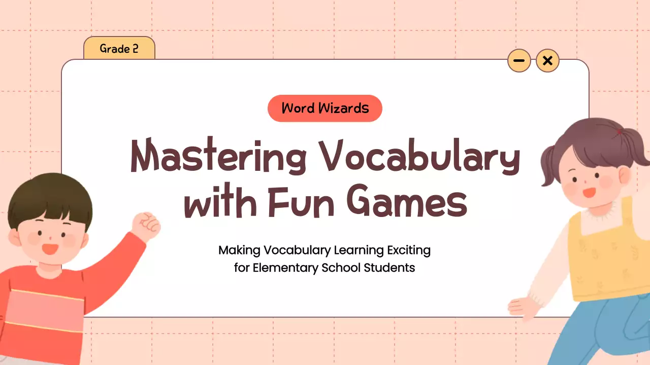 Beige Playful Vocabulary Guide Presentation