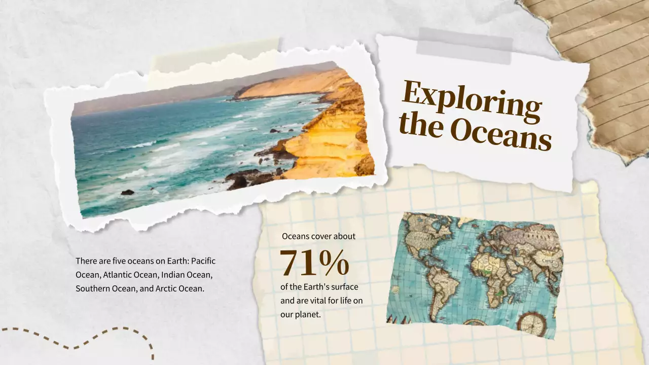 Beige Vintage Geography Class Presentation