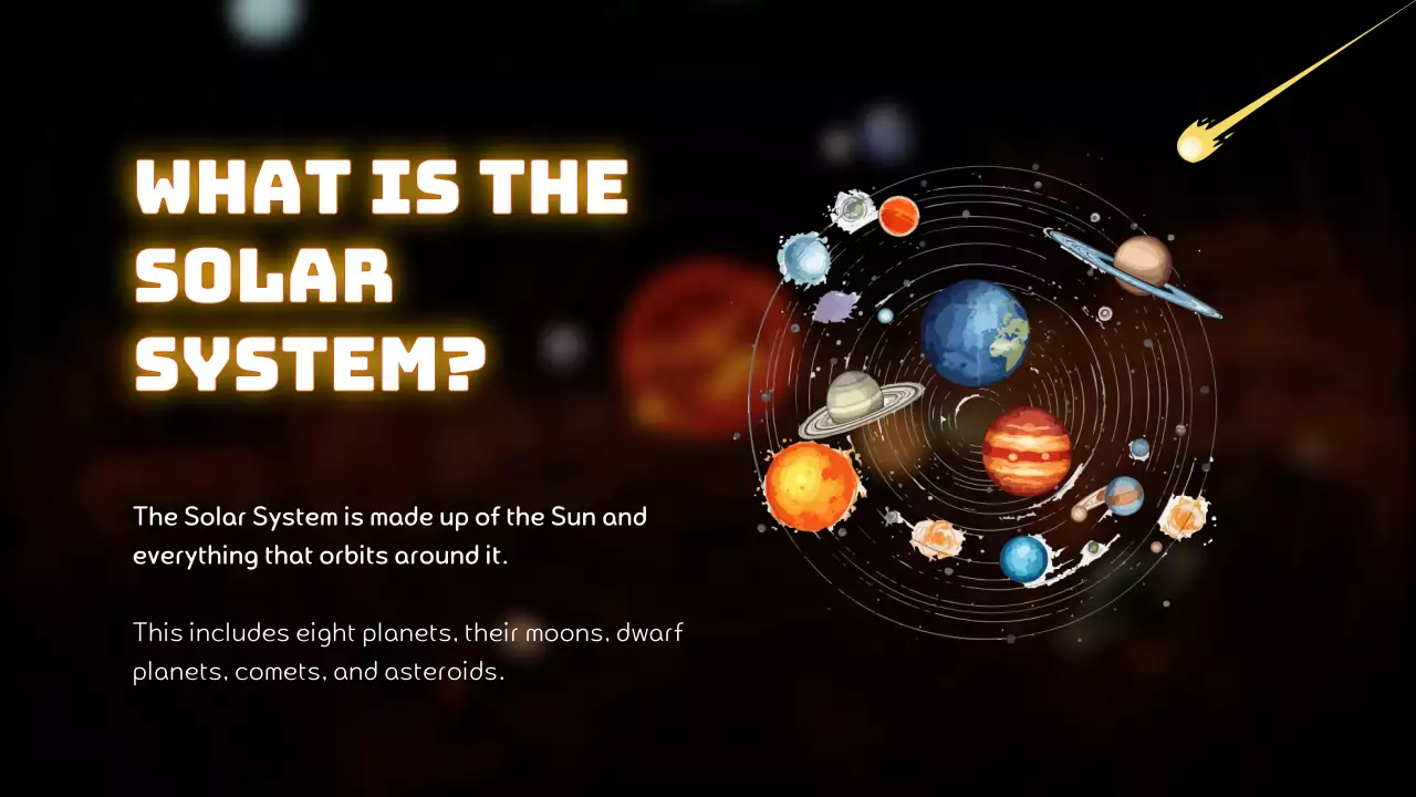 Black Modern Solar System Course Presentation