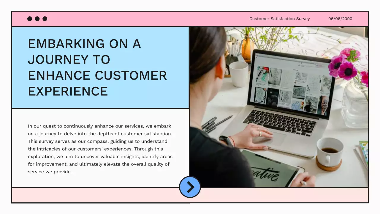 Blue Professional Customer Survey Presentation
