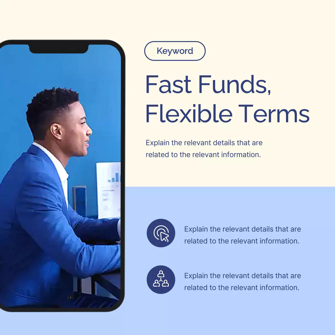 Blue Professional Finance Promotion Carousel