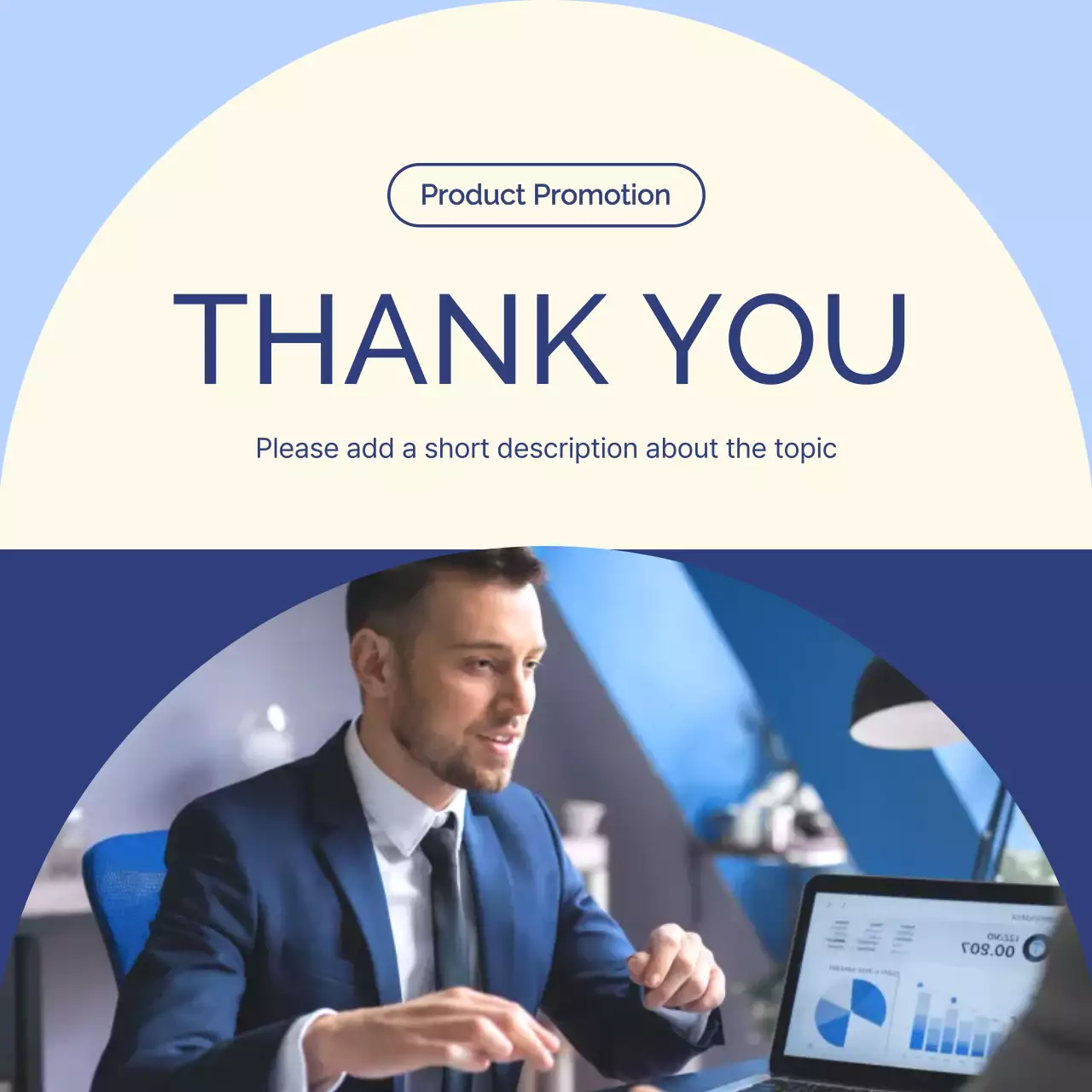 Blue Professional Finance Promotion Carousel
