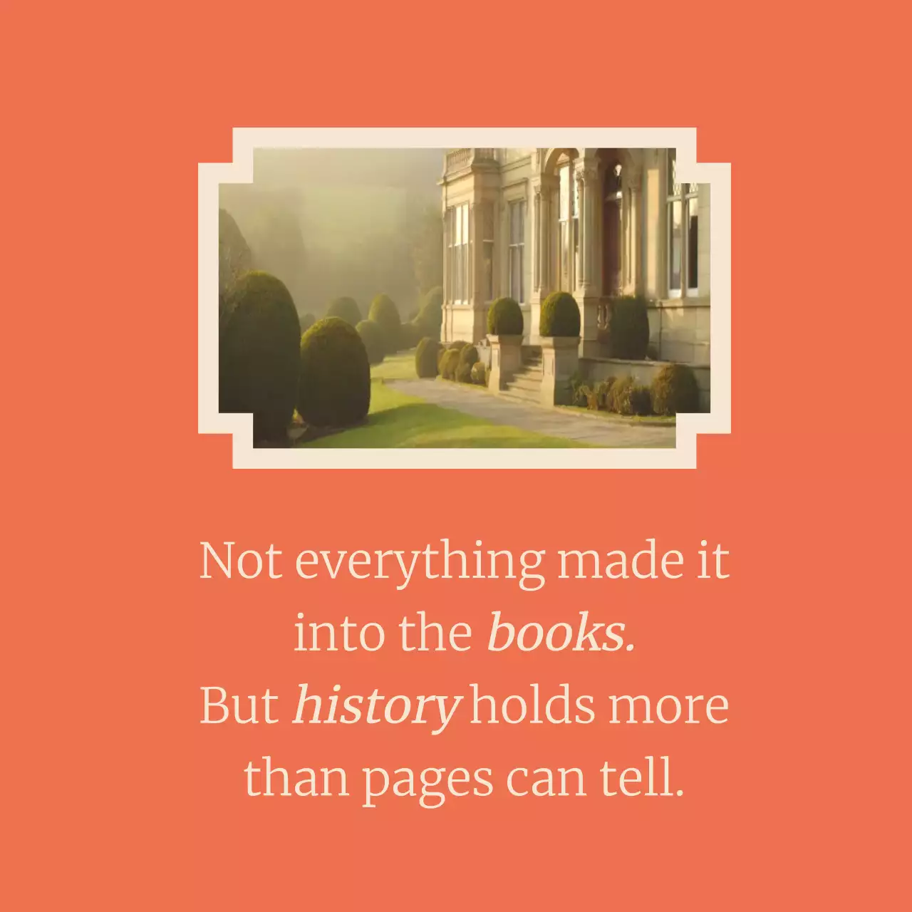 Beige Vintage History Announcement Carousel