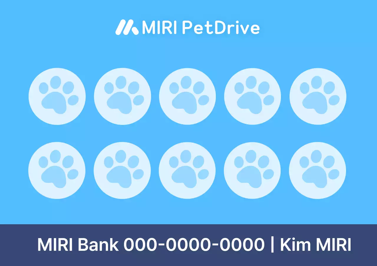 Publicité pour un animal de compagnie mignon bleu ciel