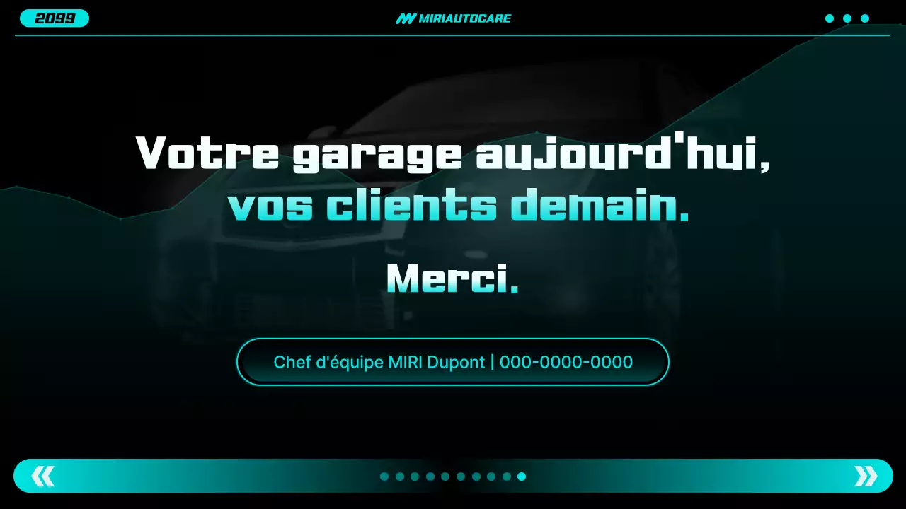 Rapport sur les voitures modernes au néon