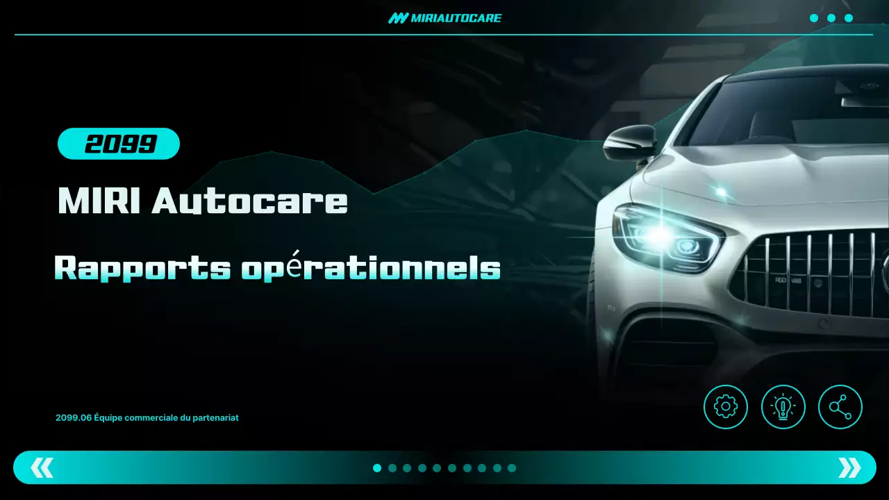 Rapport sur les voitures modernes au néon