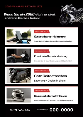 Schwarze moderne Fahrradwerbung