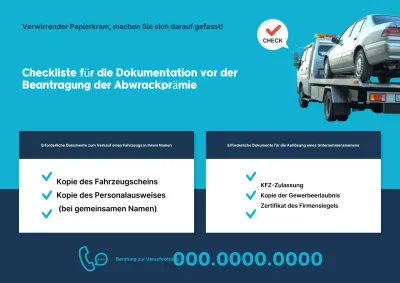 Himmelblauer Leitfaden für saubere Autos