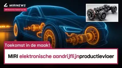 Promotie van blauwe moderne elektrische autotechnologie