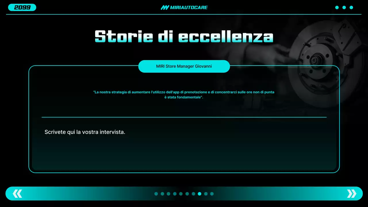 Rapporto sulle auto moderne al neon