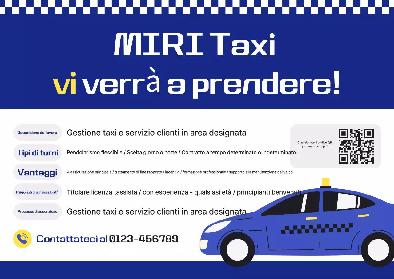 Avviso di reclutamento Blue Modern