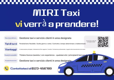 Avviso di reclutamento Blue Modern